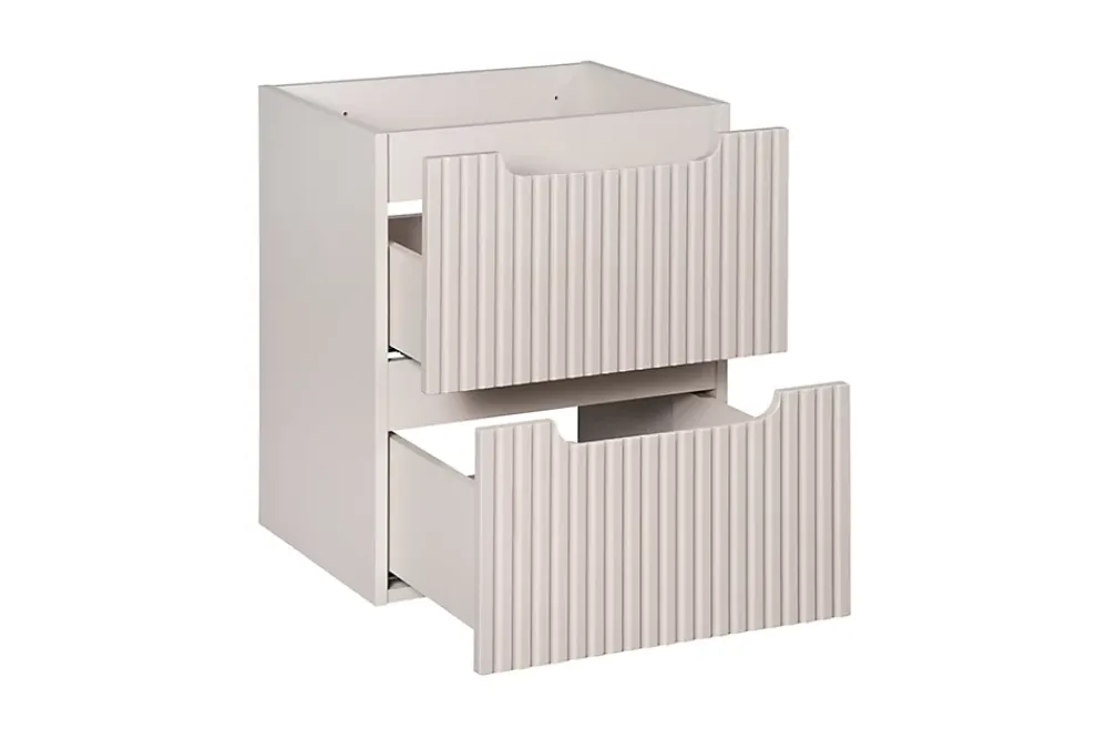Meuble Sous-Vasque|Furnidea Meuble sous vasque suspendu 2 tiroirs NOVA CACHEMIRE 50 CM