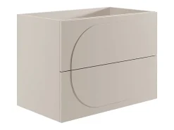 Meuble Sous-Vasque|Vente-unique Meuble sous vasque suspendu - Beige - 80 cm - VUTOMA