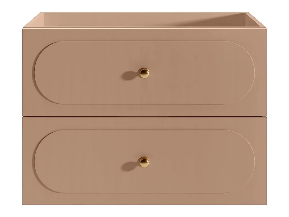 Vente-unique Meuble sous vasque suspendu - Vieux rose - 80 cm - SATOBAL