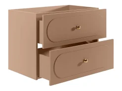 Vente-unique Meuble sous vasque suspendu - Vieux rose - 80 cm - SATOBAL