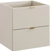 Furnidea Meuble sous vasque suspendu DALIA cachemire 50 cm