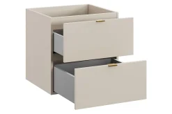 Furnidea Meuble sous vasque suspendu DALIA cachemire 50 cm