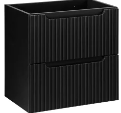 Meuble Sous-Vasque|Furnidea Meuble sous vasque suspendu 2 tiroirs NOVA NOIR 60 CM