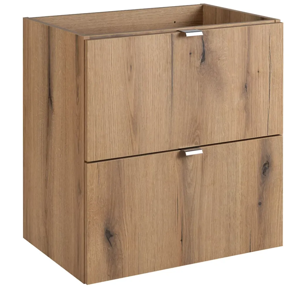 Meuble Sous-Vasque|Furnidea Meuble sous vasque suspendu 2 tiroirs NOVA OAK 50 CM