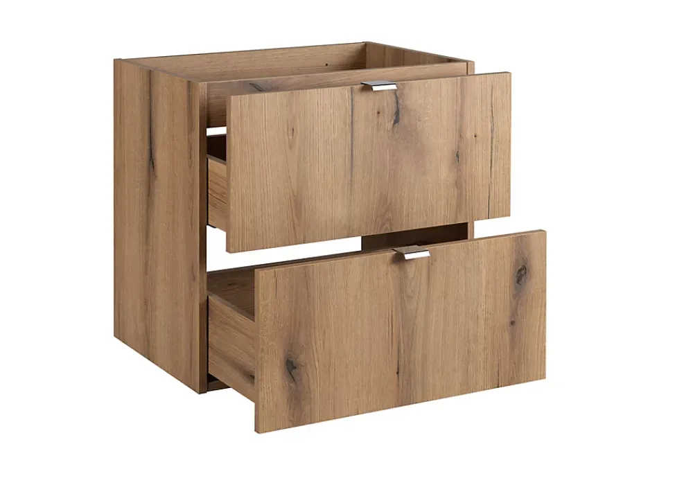 Meuble Sous-Vasque|Furnidea Meuble sous vasque suspendu 2 tiroirs NOVA OAK 50 CM