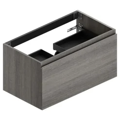 Meuble Sous-Vasque|Ipiemme SRL Meuble sous vasque suspendu effet chêne Metz l.90 x H.46,5 x P.50,5 cm pour évacuation centrale, Pura+