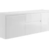 Vente-unique Meuble sous vasque suspendu - Blanc - 150 cm - JIMENA II