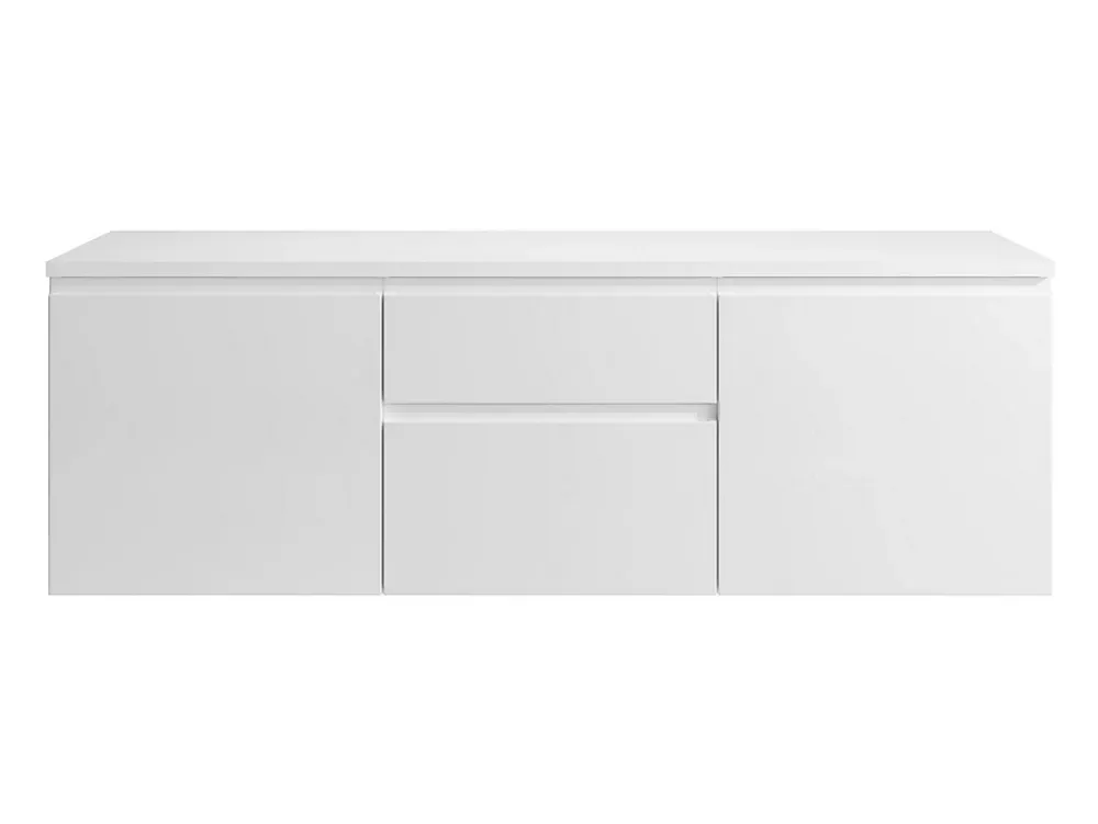 Vente-unique Meuble sous vasque suspendu - Blanc - 150 cm - JIMENA II