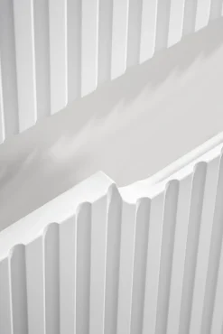 Furnidea Meuble sous vasque suspendu 2 tiroirs NOVA BLANC 80 CM