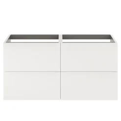 Meuble Buanderie|GoodHome Meuble sous vasque suspendu blanc mat l.120 x H.60 x P.45 cm, Imandra