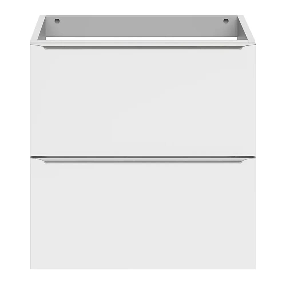 Meuble Buanderie|Meuble De Salle De Bains Faible Profondeur|GoodHome Meuble sous vasque suspendu faible profondeur blanc brillant l.60 x H.60 x P.36 cm, Imandra