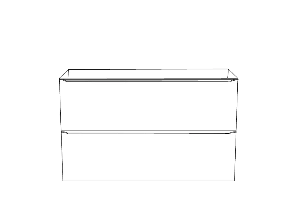 Meuble Buanderie|Meuble Sous-Vasque|GoodHome Meuble sous vasque suspendu gris brillant l.100 x H.60 x P.45 cm, Imandra