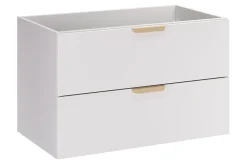 Furnidea Meuble sous vasque suspendu ASTER blanc 80 cm