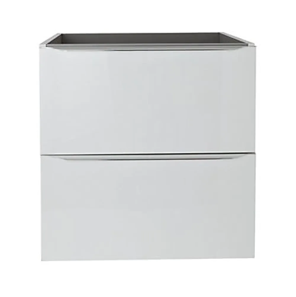 Meuble Buanderie|Meuble Sous-Vasque|GoodHome Meuble sous vasque suspendu blanc brillant l.60 x H.60 x P.45 cm, Imandra