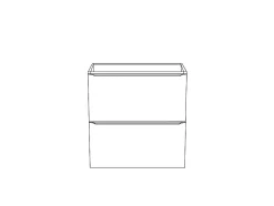 Meuble Buanderie|Meuble Sous-Vasque|GoodHome Meuble sous vasque suspendu blanc brillant l.60 x H.60 x P.45 cm, Imandra