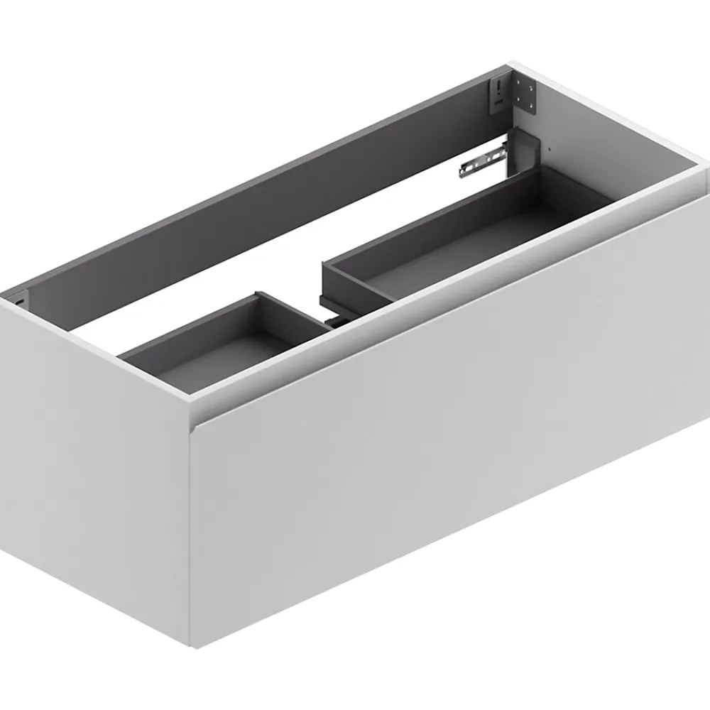 Meuble sous vasque suspendu blanc l.120 cm, Pura