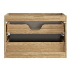 Meuble Sous-Vasque|Meublorama Meuble sous vasque YOKA Beige et chene clair 90 cm
