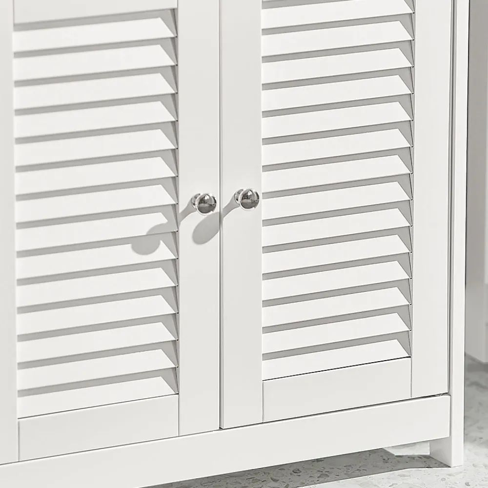 Meuble Sous Lavabo|Sobuy Meuble sous-Lavabo Meuble de Salle de Bain - 2 Portes, FRG237-II-W,