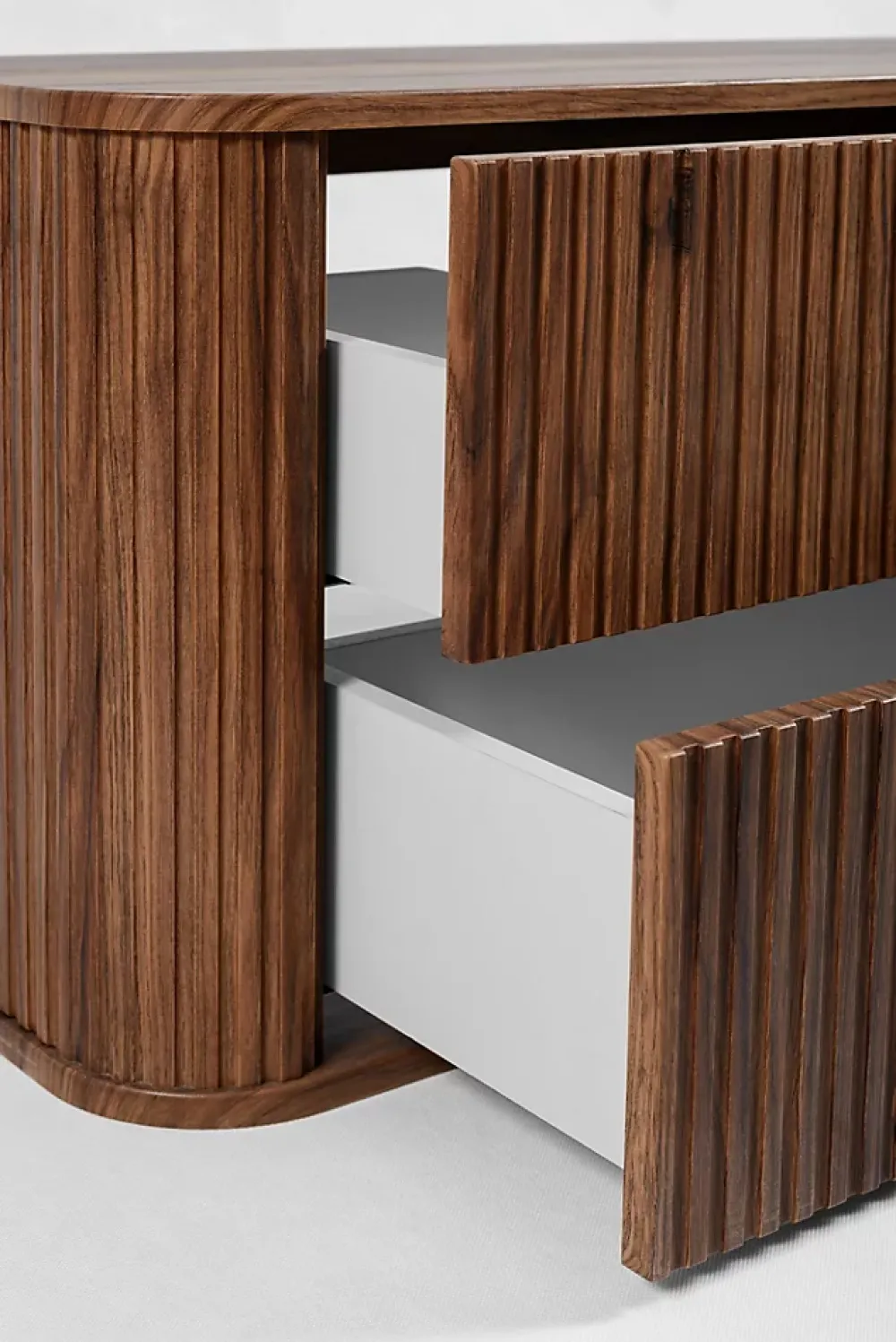 Meuble Vasque|Furnidea Meuble sous-vasque à suspendre GLAMOUR coloris noyer foncé 120 cm