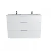 Meuble Vasque|Weber Industries Meuble sous-vasque 3 tiroirs MARBELLA 120 cm + vasque / Blanc