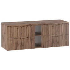 Meuble Sous-Vasque|Petits-Meubles Meuble sous-vasque 140cm 2 niches plan de toilette Tao Bois