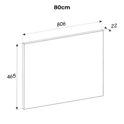 Meuble Sous-Vasque|Petits-Meubles Meuble sous-vasque 80cm 2 niches Adriel Blanc