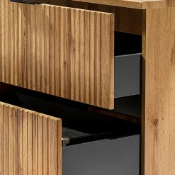 Petits-Meubles Meuble sous-vasque 140cm 2 niches Adriel Bois