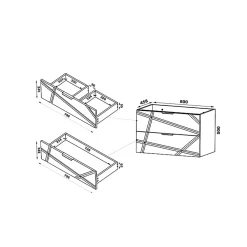 Meuble Sous-Vasque|Petits-Meubles Meuble sous-vasque 80cm Aurora Blanc