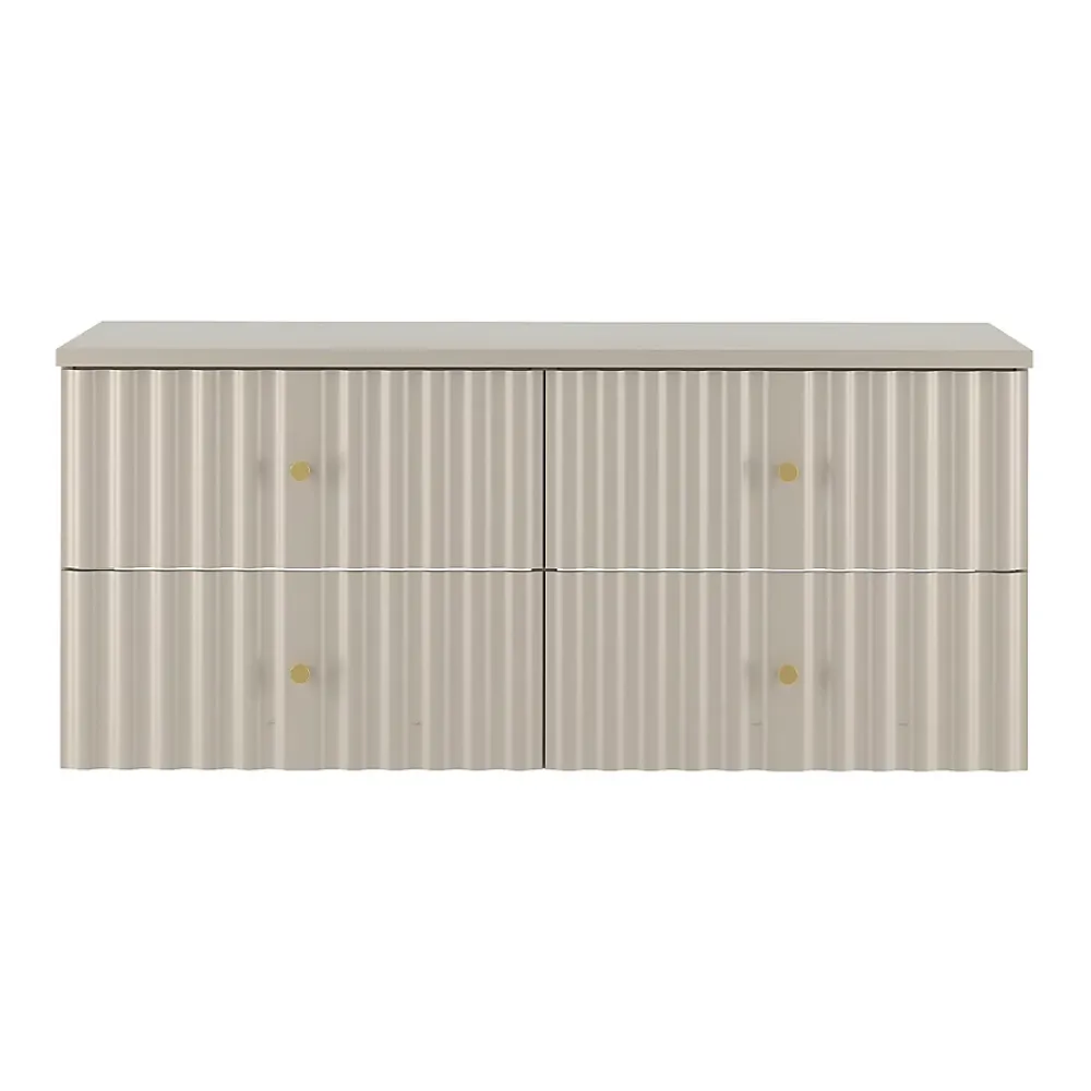 Petits-Meubles Meuble sous-vasque 120cm plan de toilette Izae Cachemire