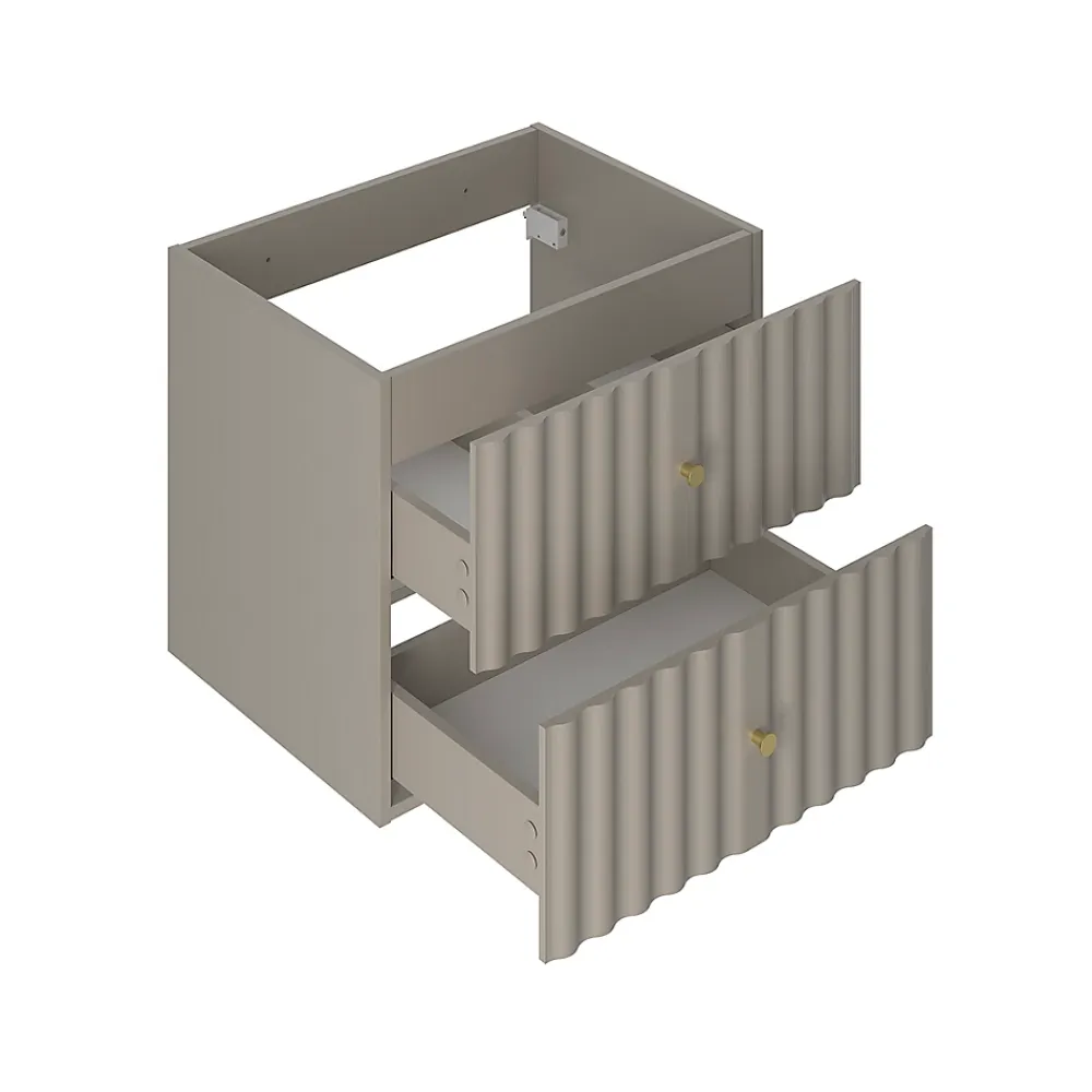 Petits-Meubles Meuble sous-vasque 120cm plan de toilette Izae Cachemire