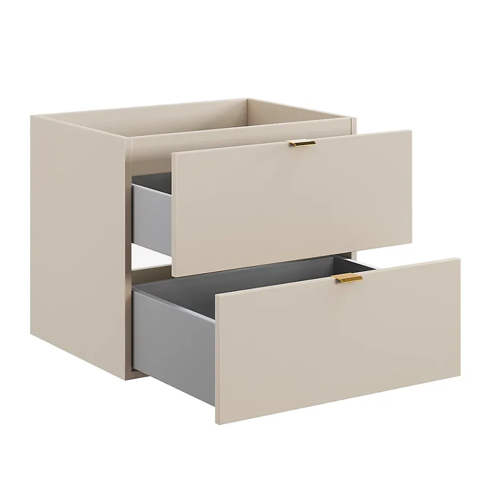 Meuble Sous-Vasque|Petits-Meubles Meuble sous-vasque 120cm plan de toilette Azel Cachemire et Bois