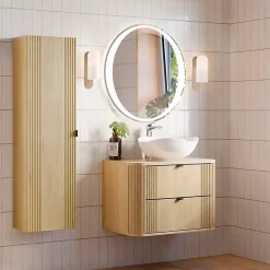 Meuble Sous-Vasque|Petits-Meubles Meuble sous-vasque 80cm plan de toilette Mila Bois