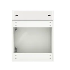 Meuble Vasque|Okwish Meuble Sous-Vasque Suspendu avec Vasque - Meuble Salle de Bain Compact, MDF, 46x26x56 cm - Blanc