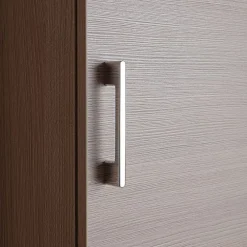 Armoire De Salle De Bains|Kiamami Valentina Meuble Suspendu Pour Salle De Bains Chêne Naturel 1 Porte Avec Poignée Rimini