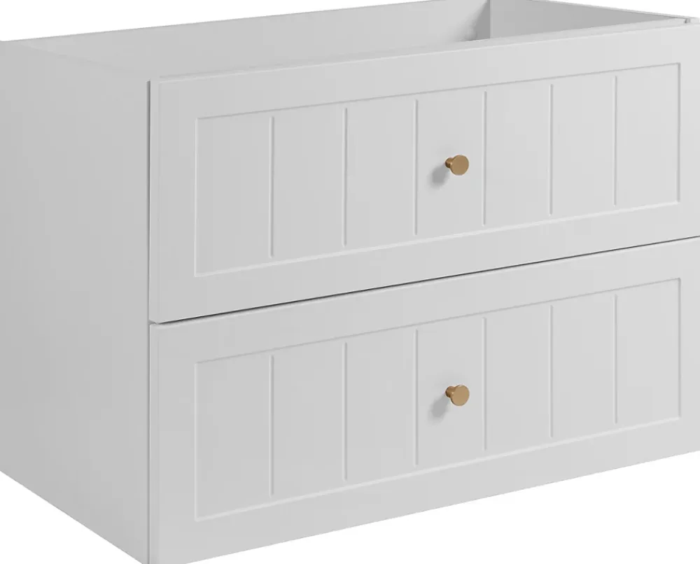 Meuble Sous Lavabo|Furnidea Meuble suspendu sous lavabo GUSTO blanc 80 cm