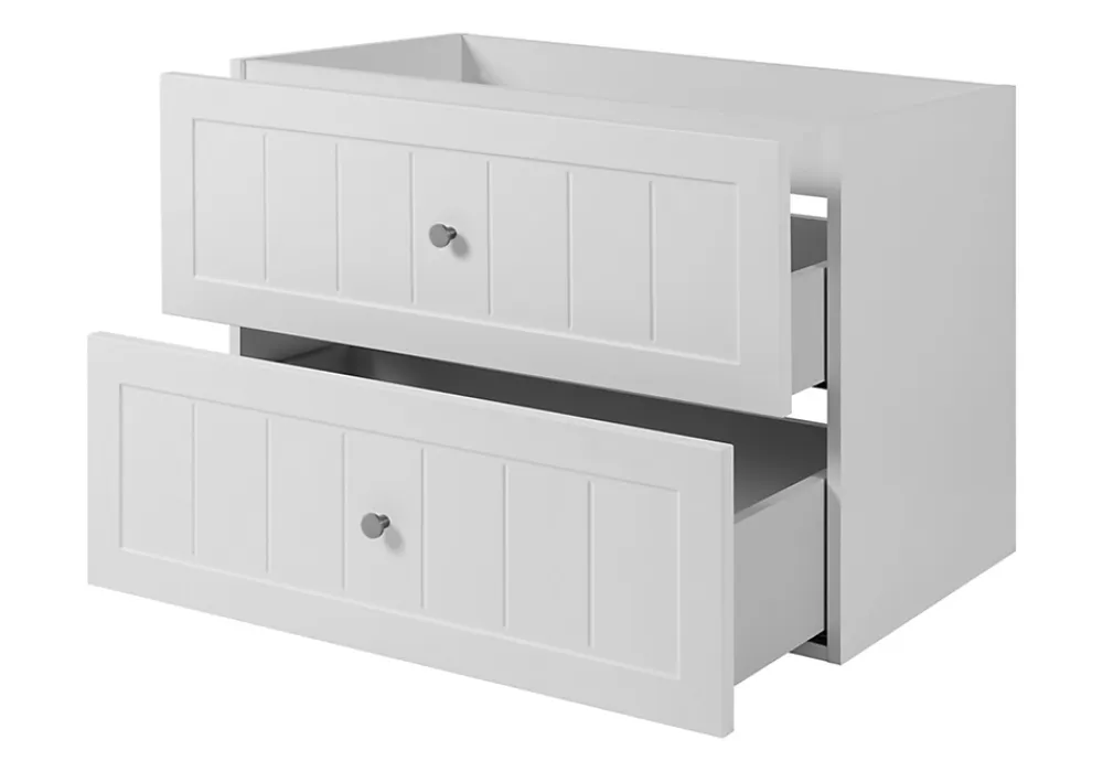 Meuble Sous Lavabo|Furnidea Meuble suspendu sous lavabo GUSTO blanc 80 cm