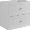 Furnidea Meuble suspendu sous lavabo GUSTO blanc 60 cm