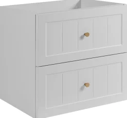 Furnidea Meuble suspendu sous lavabo GUSTO blanc 60 cm