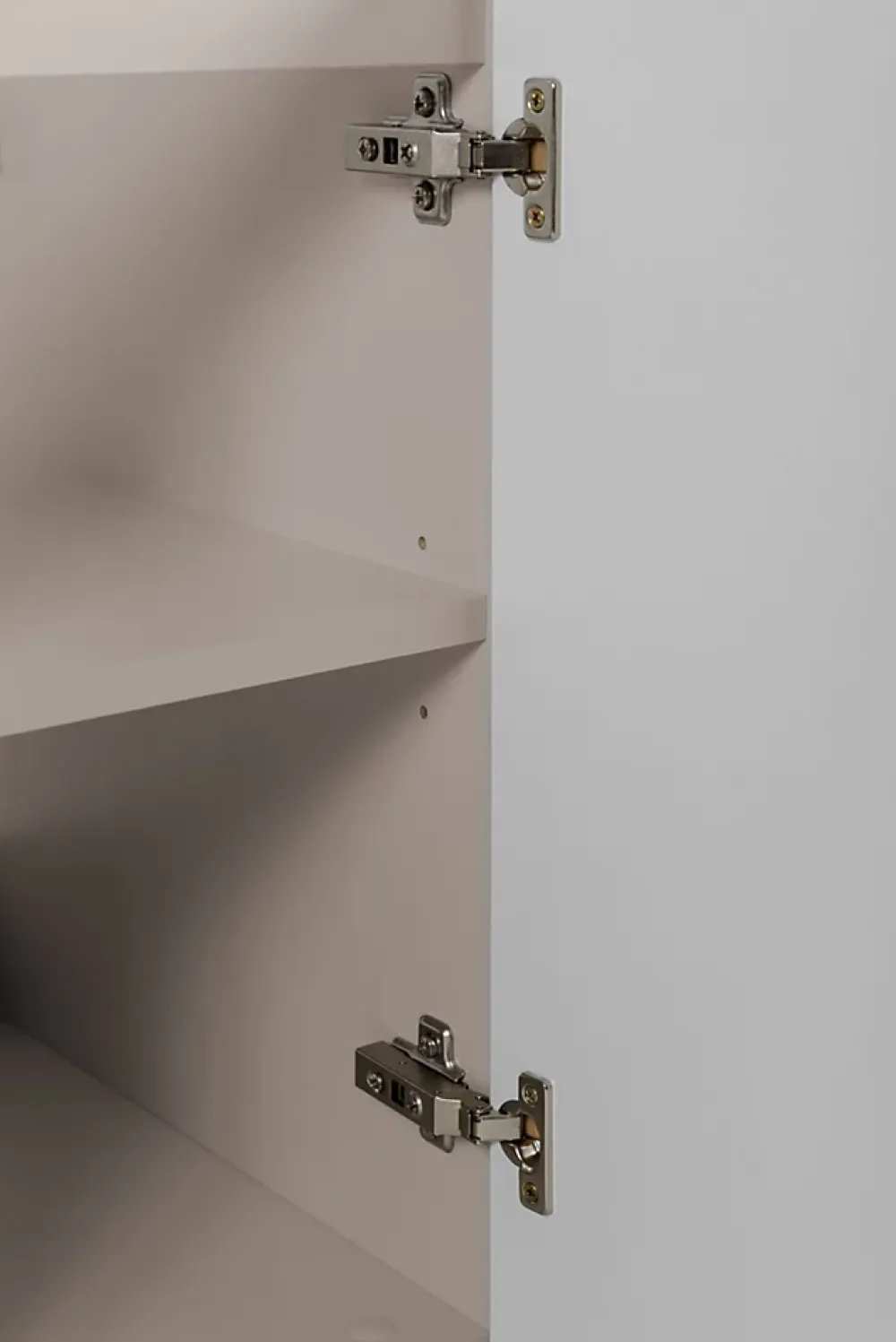 Furnidea Meuble suspendu sous lavabo avec 2 portes FLOW CACHEMIRE 80 cm