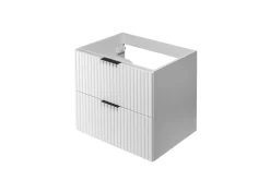 Meuble Sous Lavabo|Furnidea Meuble suspendu sous lavabo FLOW blanc 60 cm