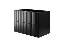 Furnidea Meuble suspendu sous lavabo FLOW noir 80 cm