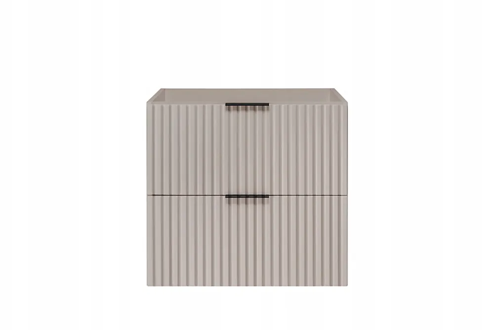 Meuble Sous Lavabo|Furnidea Meuble suspendu sous lavabo FLOW cachemire 60 cm