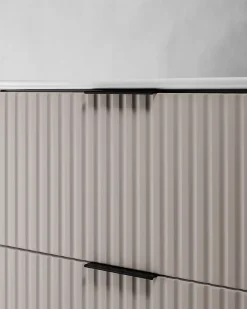Meuble Sous Lavabo|Furnidea Meuble suspendu sous lavabo FLOW cachemire 80 cm