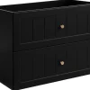 Furnidea Meuble suspendu sous lavabo GUSTO noir 80 cm