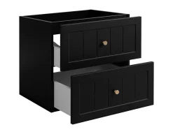 Furnidea Meuble suspendu sous lavabo GUSTO noir 80 cm