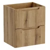 Meuble Sous-Vasque|Furnidea Meuble suspendu sous vasque 50 cm à tiroirs NOVA chêne Coast Evoke
