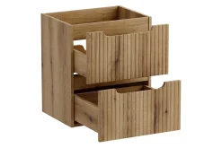 Meuble Sous-Vasque|Furnidea Meuble suspendu sous vasque 50 cm à tiroirs NOVA chêne Coast Evoke