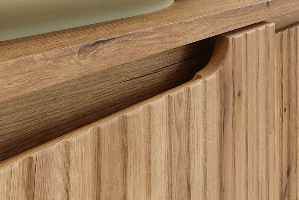 Meuble Sous-Vasque|Furnidea Meuble suspendu sous vasque 50 cm à tiroirs NOVA chêne Coast Evoke