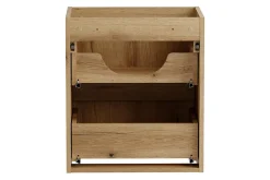 Meuble Sous-Vasque|Furnidea Meuble suspendu sous vasque 50 cm à tiroirs NOVA chêne Coast Evoke