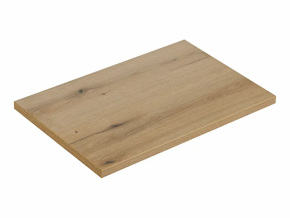 Meuble Vasque|Furnidea Meuble suspendu sous vasque 50 cm avec plan et 2 tiroirs NOVA chêne Coast Evoke